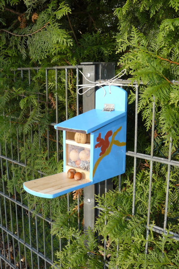 Eichhoernchen-Futterstelle
